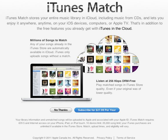 iTunes Match заранее появился в Европе