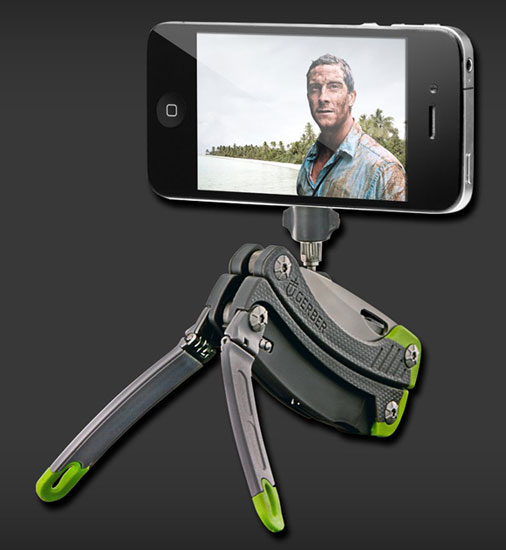 Gerber Steady Tool: ножик, кусачки, отвертка, штатив для iPhone