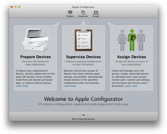 Apple выпустила программу администрирования iOS-устройств для OS X