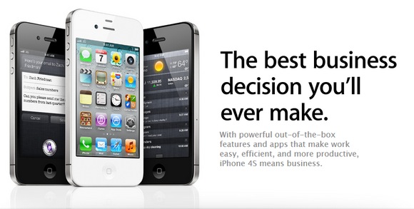 «iPhone для бизнеса» на Apple.com