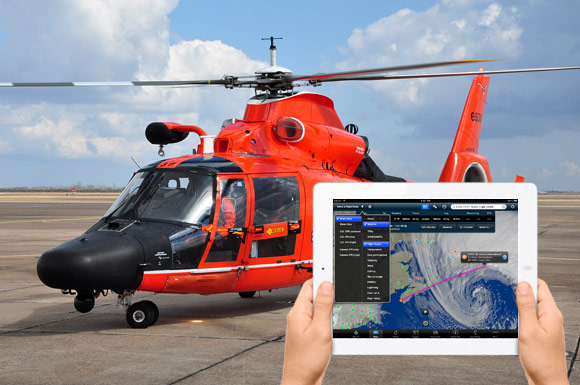 Как пилот спасательного вертолёта использует iPad