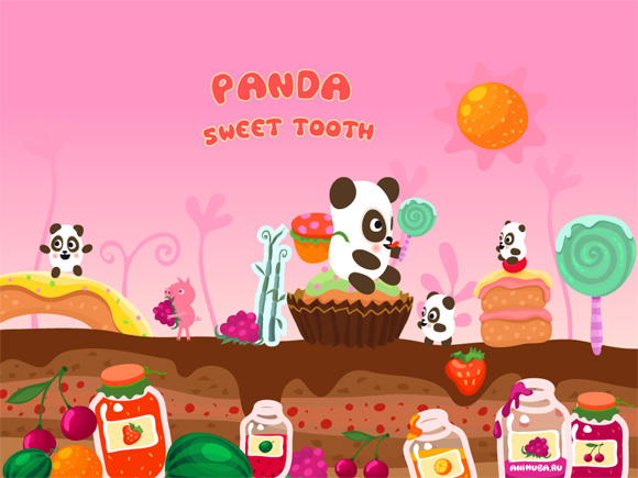 Панда-Cладкоежка. Она ест бамбук без меры