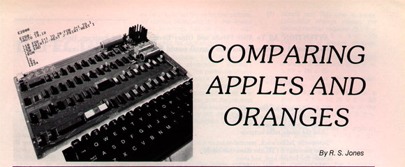 Apple I. Сравнивая яблоки с апельсинами