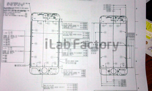 Схемы передней панели нового iPhone