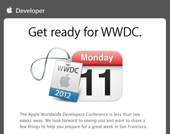 Apple опубликовала расписание WWDC 2012 (Update)