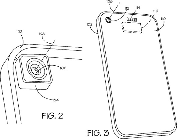 Патент на заднюю панель iPhone со съёмным элементом камеры