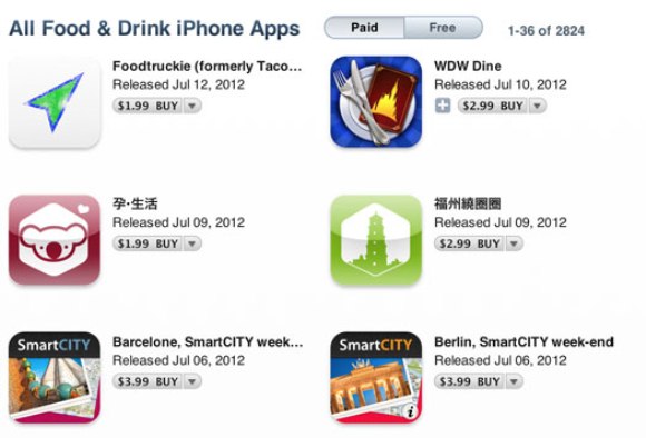 «Еда и напитки» уже в App Store