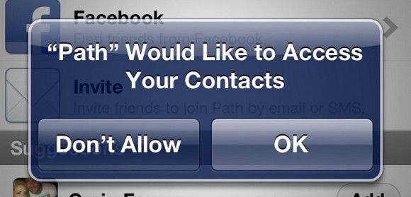 Каждое пятое iOS-приложение имеет доступ к контактам