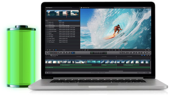 Как увеличить время автономной работы MacBook Pro с Retina-дисплеем