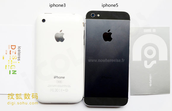 Новые фотографии «iPhone 5» в сравнении с iPhone 3GS и 4