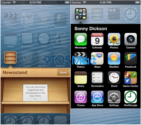 Скриншоты iOS 6 на iPhone 5