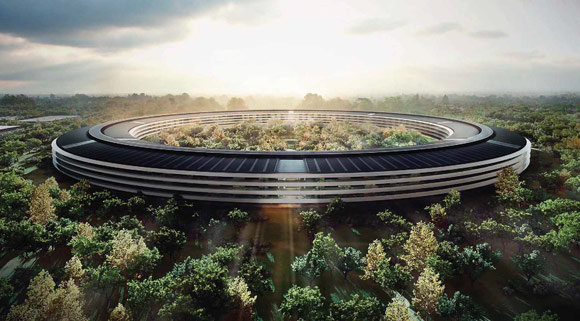 Apple сравнила новый кампус со своими продуктами и опубликовала свежие планы