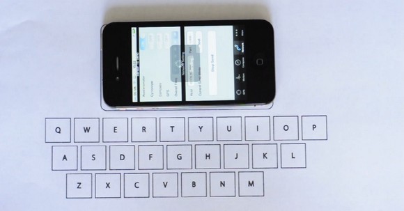 Невидимая клавиатура для iPhone