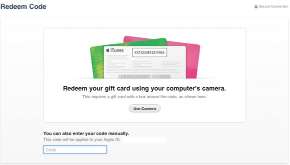 О распознавании подарочных карт в iTunes 11