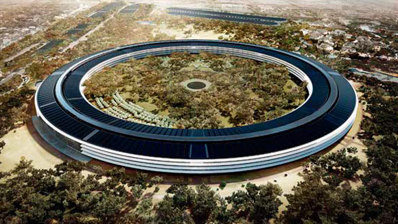 Будущие офисы Apple и Google как отражение их политики