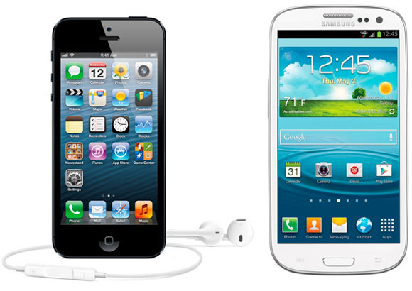 iPhone 5 и Galaxy S III почти сравнялись по потреблению веб-трафика