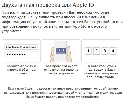 Двухэтапная проверка для Apple ID. Теперь и в российском iTunes