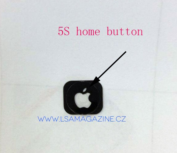 Логотип Apple на кнопке Home в iPhone 5S