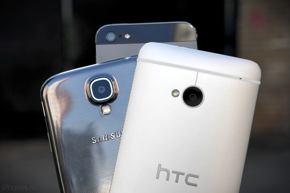 HTC One, Samsung Galaxy S4 и iPhone 5. Сравнение суперфлагманов