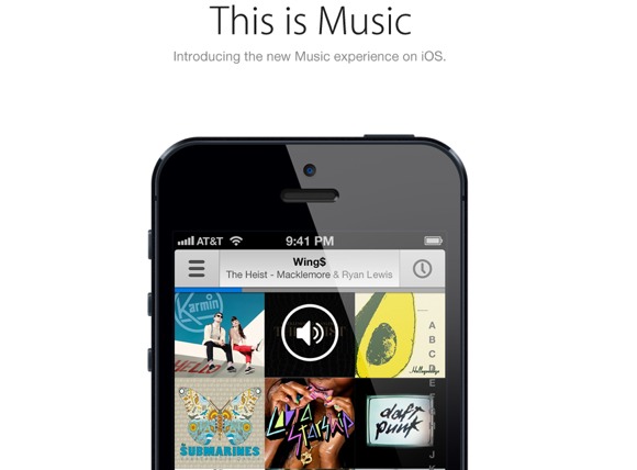 Концепт музыкального плеера в iOS 7