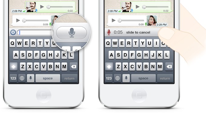 В мессенджере WhatsApp появились голосовые сообщения