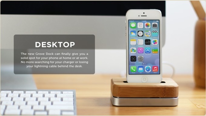 Grove Dock. Неподъемная док-станция для iPhone