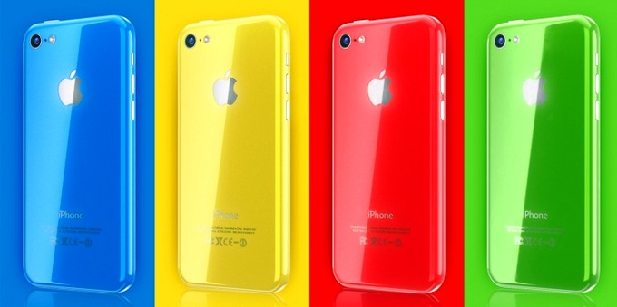 Фото разноцветных iPhone 5C в коробках