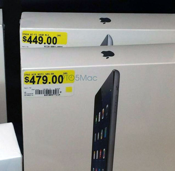 Внушительные партии iPad Air уже приехали в розничные магазины