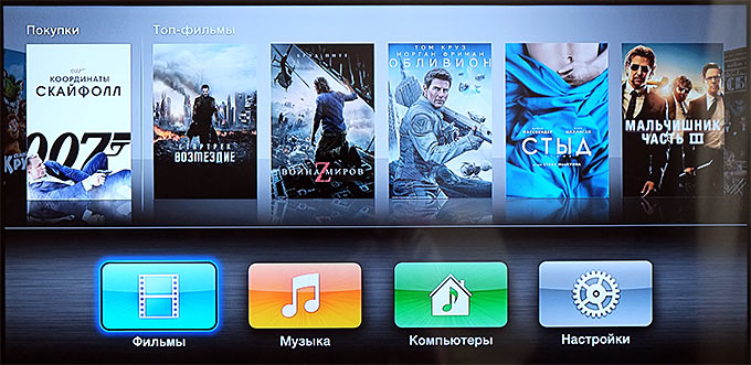 Как через Apple TV брать напрокат фильмы в SD-качестве