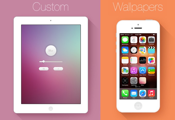 Blur. Делаем обои для iOS 7