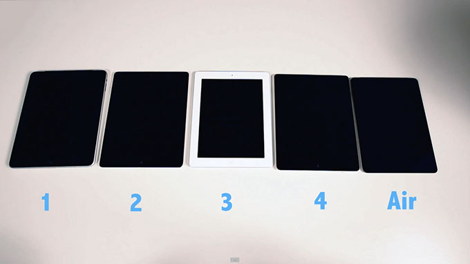 Пять поколений iPad в одном реальном тесте