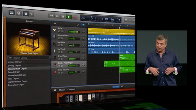 Apple обновила GarageBand для OS X