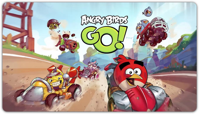 Angry Birds Go. Птицы и свиньи вышли на старт