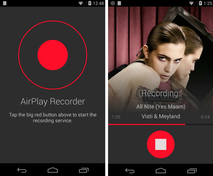 Приложение для Android позволяет записывать музыку, транслируемую через AirPlay