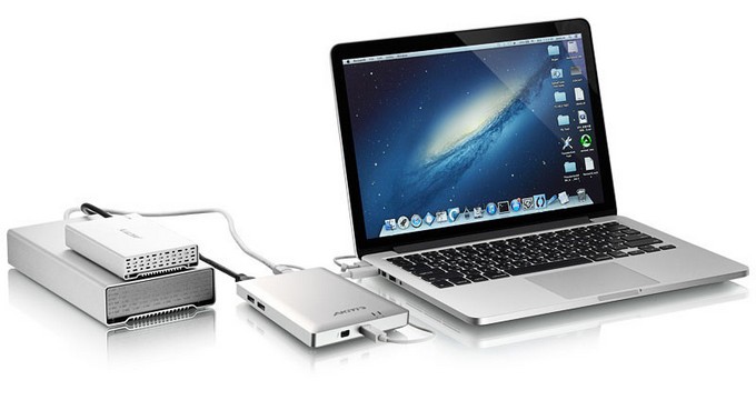 Внешняя Thunderbolt-станция Akitio Thunder Dock для MacBook