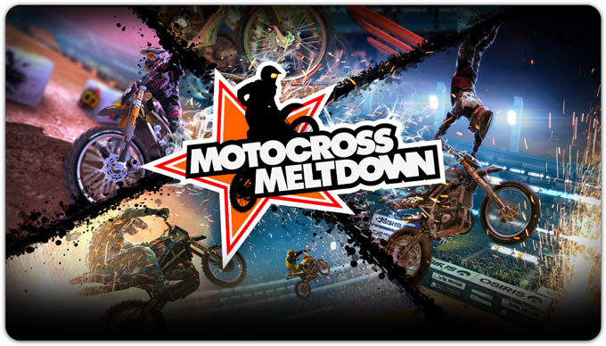 Motocross Meltdown. Однокнопочный мотоцикл