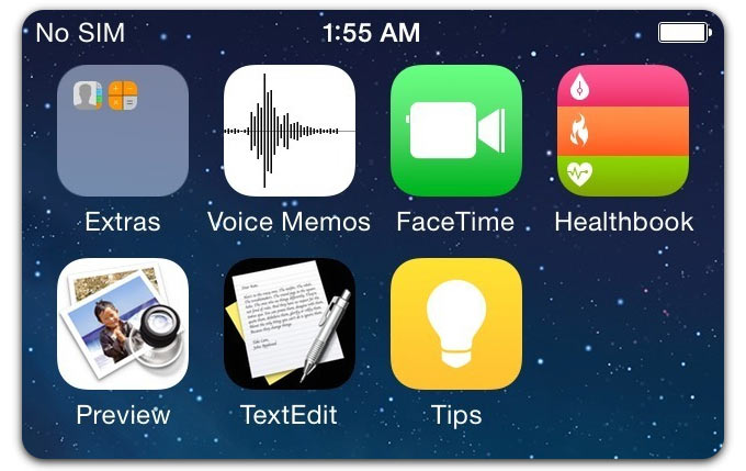 Новые приложения в iOS 8 и первые скриншоты