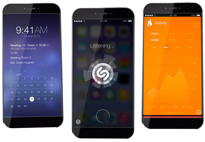 Самый реалистичный концепт iOS 8
