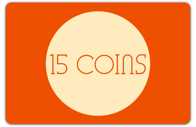 15 Coins. Самые трудные 15 монет в вашей жизни