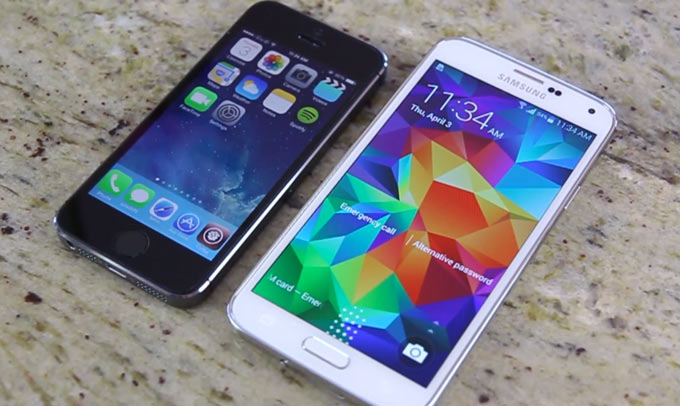 Сравнение сканеров отпечатков пальцев в iPhone 5s и Galaxy S5