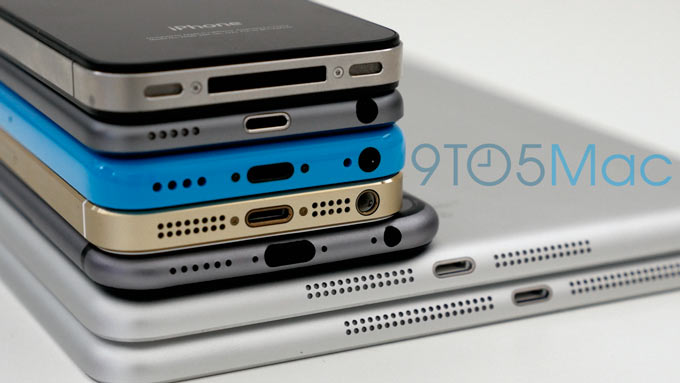 Детальное сравнение макета iPhone 6 с iPhone 5s/5c/4s, iPad Air, iPad mini и iPod touch