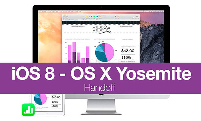 Новые видео работы функции Handoff в OS Yosemite и iOS 8