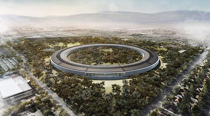 Новое видео со стройки Apple Campus 2