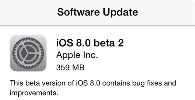 Список изменений iOS 8 Beta 2