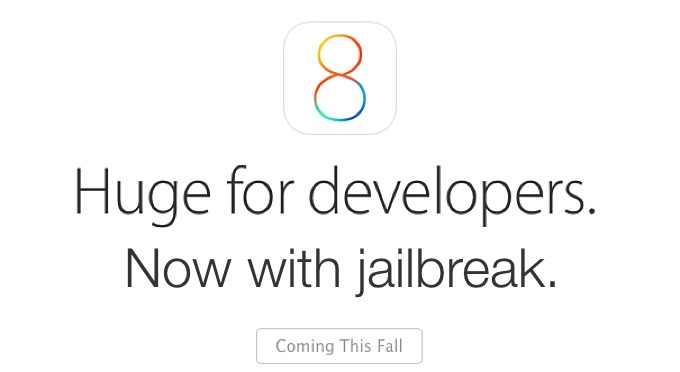 iOS 8 поддается джейлбрейку