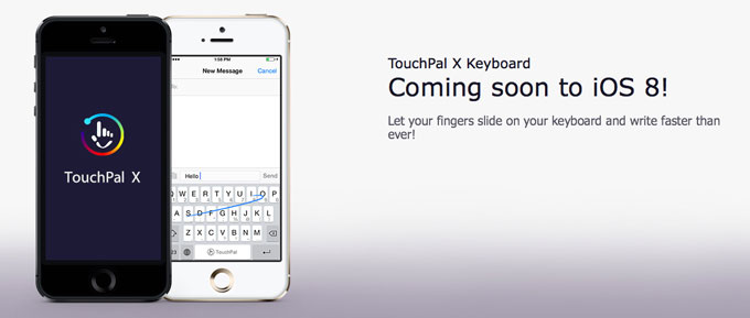 Как будет происходить установка сторонних клавиатур в iOS 8 на примере TouchPal
