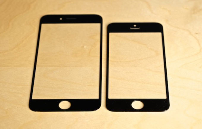 Сравнительное видео передней панели  iPhone 6 и iPhone 5S