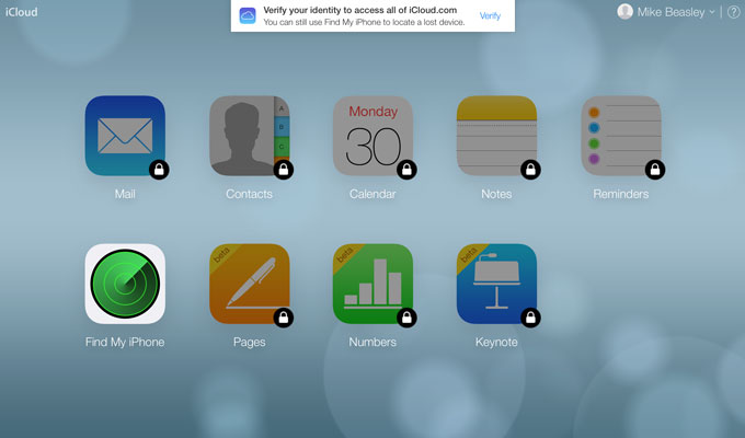 Apple работает над двухэтапной проверкой Apple ID на iCloud.com