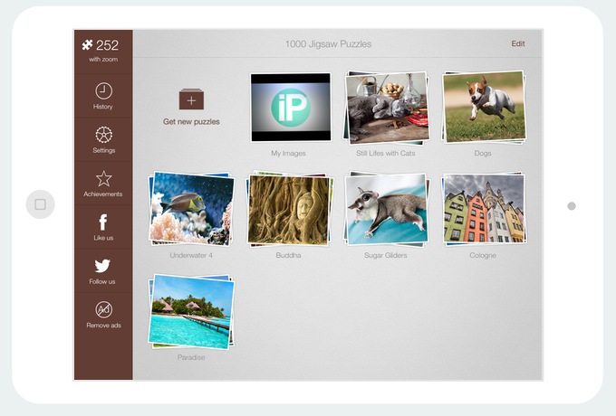 Пазлы HD+. Настоящие пазлы для iPad