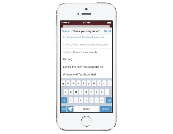 Сторонняя клавиатура Smile TextExpander значительно ускорит набор текстов в iOS 8